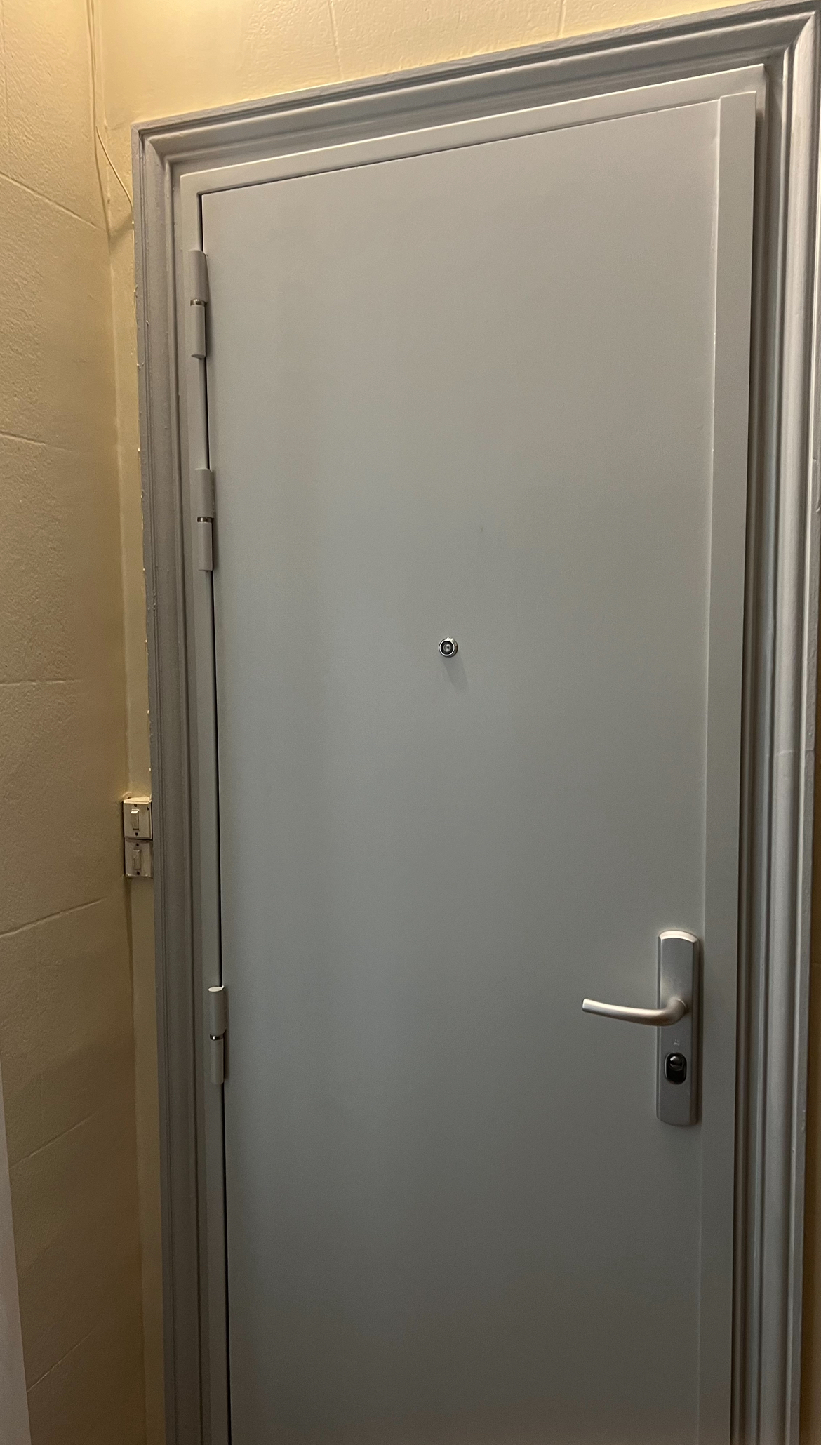 Bloc porte blindée Blanche