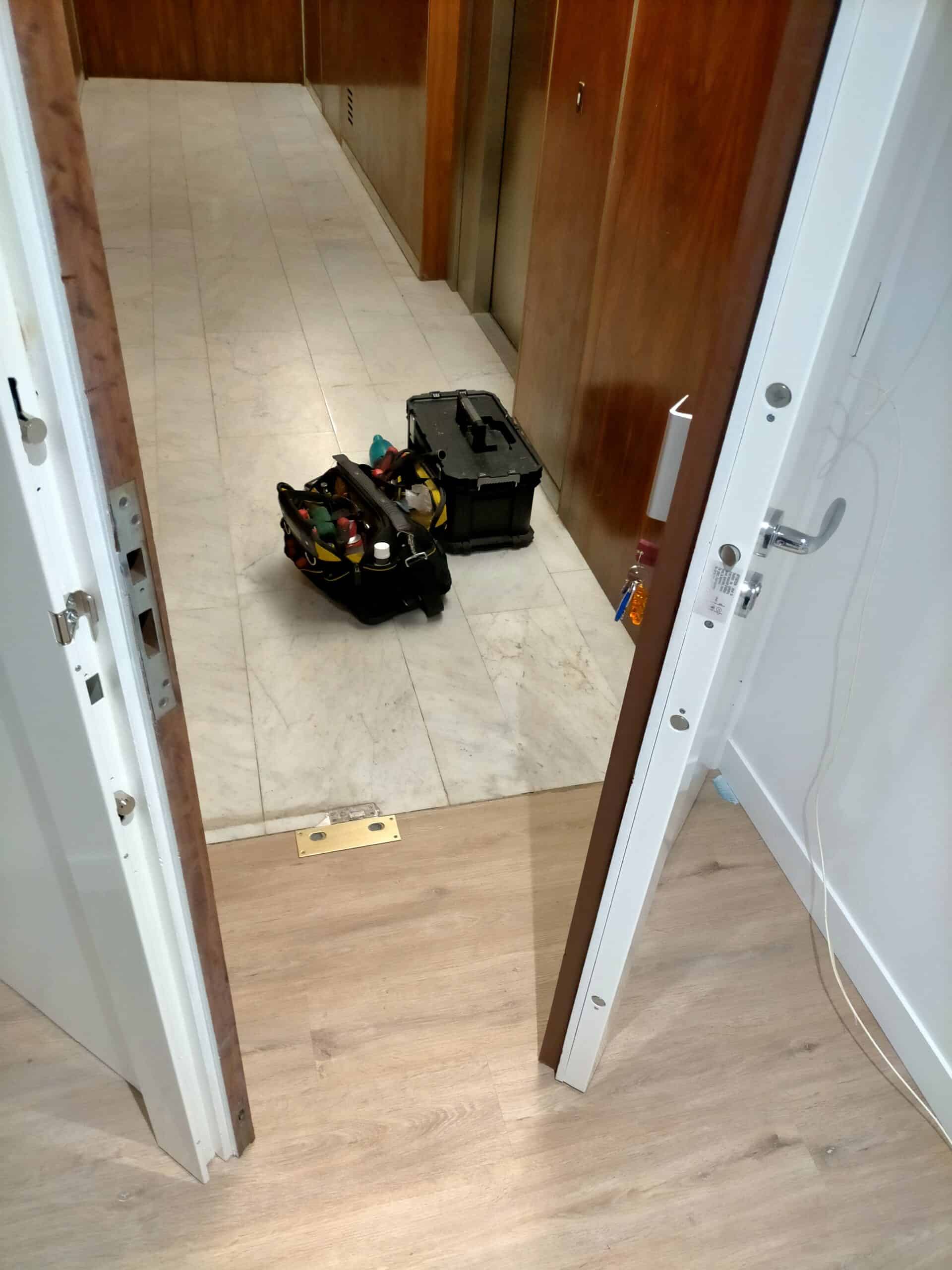 Installation serrure haute sécurité